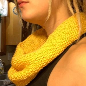 Handmade Yellow Cowl Scarf